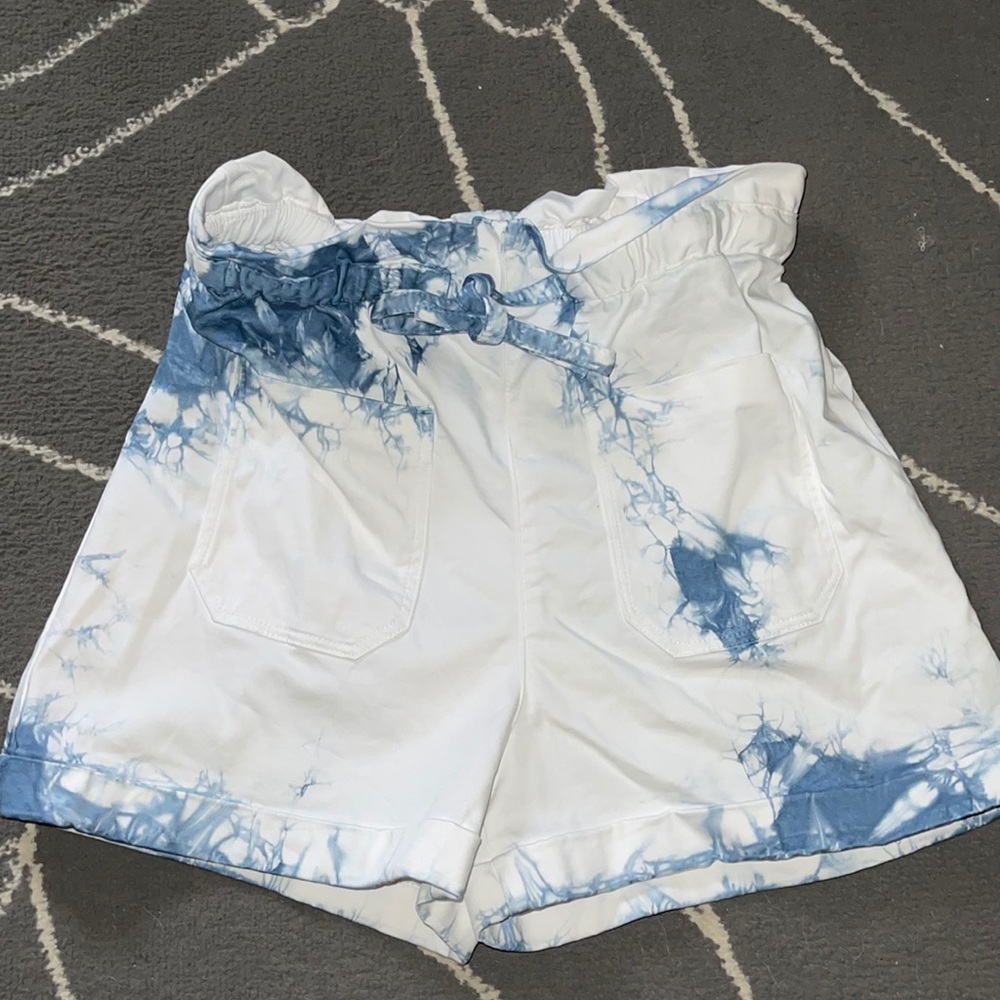 Zara tie dye high waisted shorts